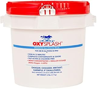 API OXSP6 Oxy Splash Non Chlorine Shock Water Treatment for Swimming Pools, Spas, and Hot Tubs to Eliminate Contaminants and Odors, 6 Pound Tub