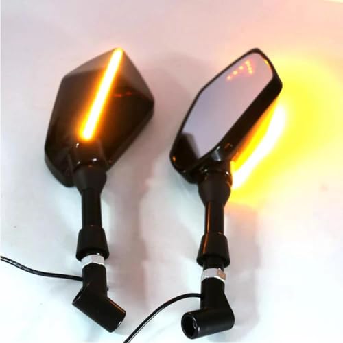 Espejo retrovisor motocicleta con intermitentes para HP2 y accesorios de moto 2