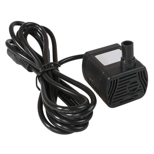 Bomba Solar para Fuentes de Agua con Línea de 1,5 m - Mini Fuente Tranquila para Estanque de Jardín y Acuario