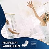 LILENO HOME Federkissen 80x80 cm [1er Set] - Kissen 80 x 80 cm aus Federn als Kopfkissen, Schlafkissen u. Bettkissen perfekt für Allergiker und Kinder - Federkernkissen mit je 1200 g Federfüllung