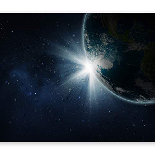 Image of Wallpaper - Wall Mural 350x256 cm / 137.8" x 96.5" - Non-Woven Premium Art Print Fleece Wall Mural Decoration Poster Picture Design Modern - XXL Earth Earth Cosmos Planet Galaxy Heaven f-A-0090-a-a