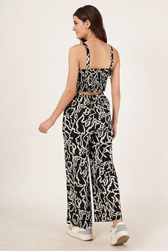 Image of COTLAND Fashions Jaipuri Cotton Abstract Printed Sleeveless Jumpsuit for Women