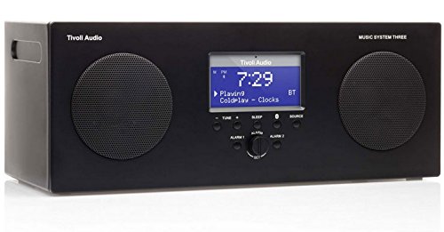 Tivoli Audio 815097016113 Portable Music System"Three" with Wireless Bluetooth Technology Black