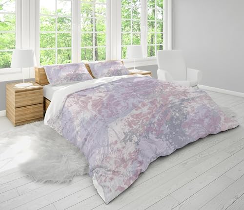 Housse de couette douce violette pour envelopper vos nuits d'un cocon de sérénité absolue