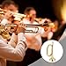 Bugle Horn Brass Instrument, Golden Trompeta With Clear Sound For School Bands, Performances, Easy To Play