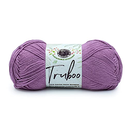 Image of Lion Brand Yarn Truboo Yarn, Mauve, 1 Skein