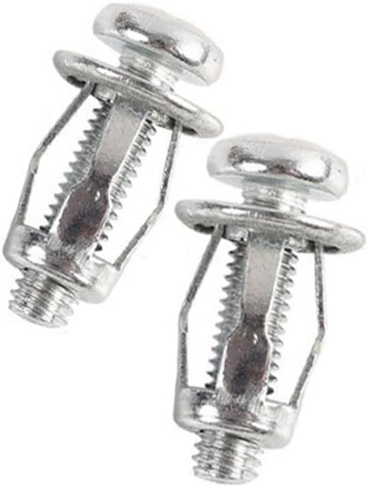 Hot 60 Pcs M6X25 Jack Nuts Car Metal Screw Petal Nuts with Screw for Hollow Wall Iron Skin - (Color: Silver M6)