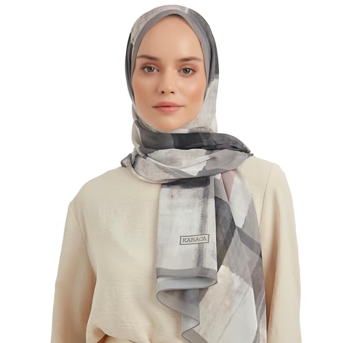 KARACA Muslim Hijab Scarf for Women | Patterned Head Scarf 27