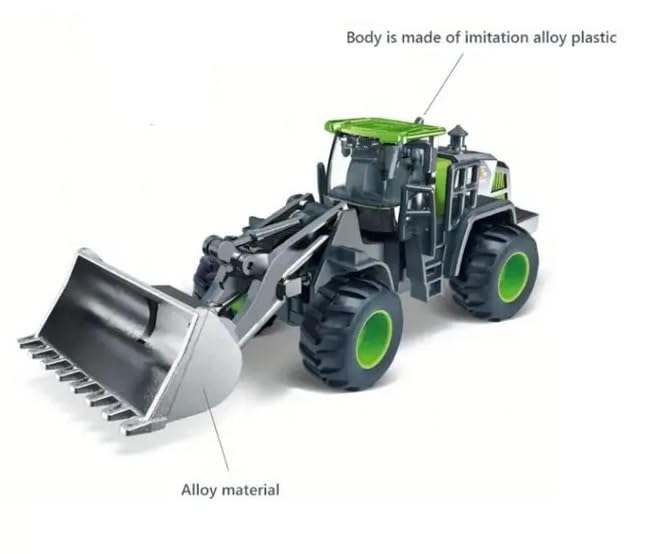 Image of Unbreakable Engineering Vehicle Inertial Excavator Truck for Kids Friction Powered Construction Bulldozer Truck Toy with Realistic Shape Models