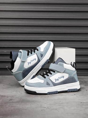 Boys Girls Outdoor Sports Shoes, Breathable and Comfortable with Soft Padded Neck, Fashionable Retro Street Style, Basketball Sneaker Suitable for All Seasons4