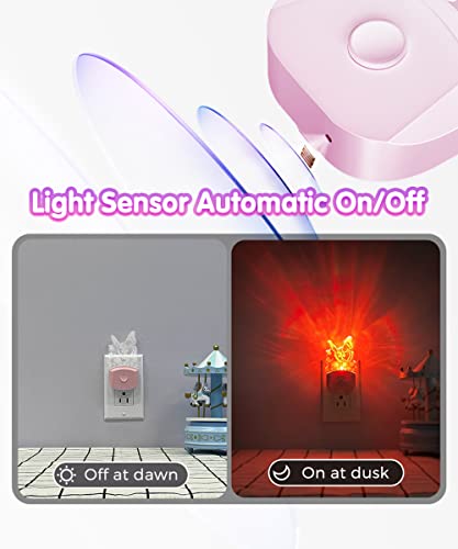 L Lohas Led GY-083-09-US Night Light For Kids, Butterfly Night Light Plug Into Wall, Lohas Led Night Light Dusk To Dawn, Rgb+Soft White 3000K, Nightlight For Children Girls Room Decor, Christmas Birthday Gifts thumb #2