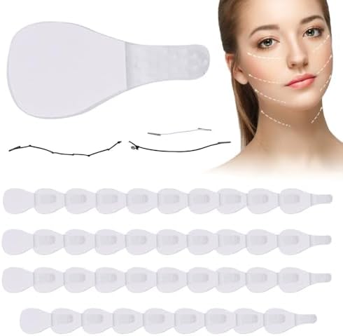 40 peças de fita adesiva para lifting facial invisível instantâne...
