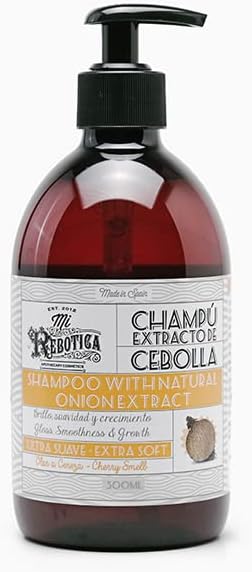 MI REBOTICAProfessional Onion Shampoo TOP1 for Dry and/or Damaged Hair, Cherry Fragrance (500 ml)