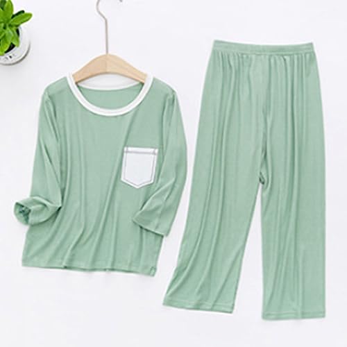 Kids Boys Girls Cotton 𝗣ajamas 𝐒leepwear Set Loose Fit 𝐋ounge𝐰ear 𝗣ajama Pants Long Sleeve Clothes 𝗣j for Toddler4
