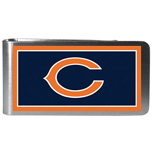 NFL Chicago Bears Mens Siskiyou SportsSteel Logo Money Clip, Steel, One Size