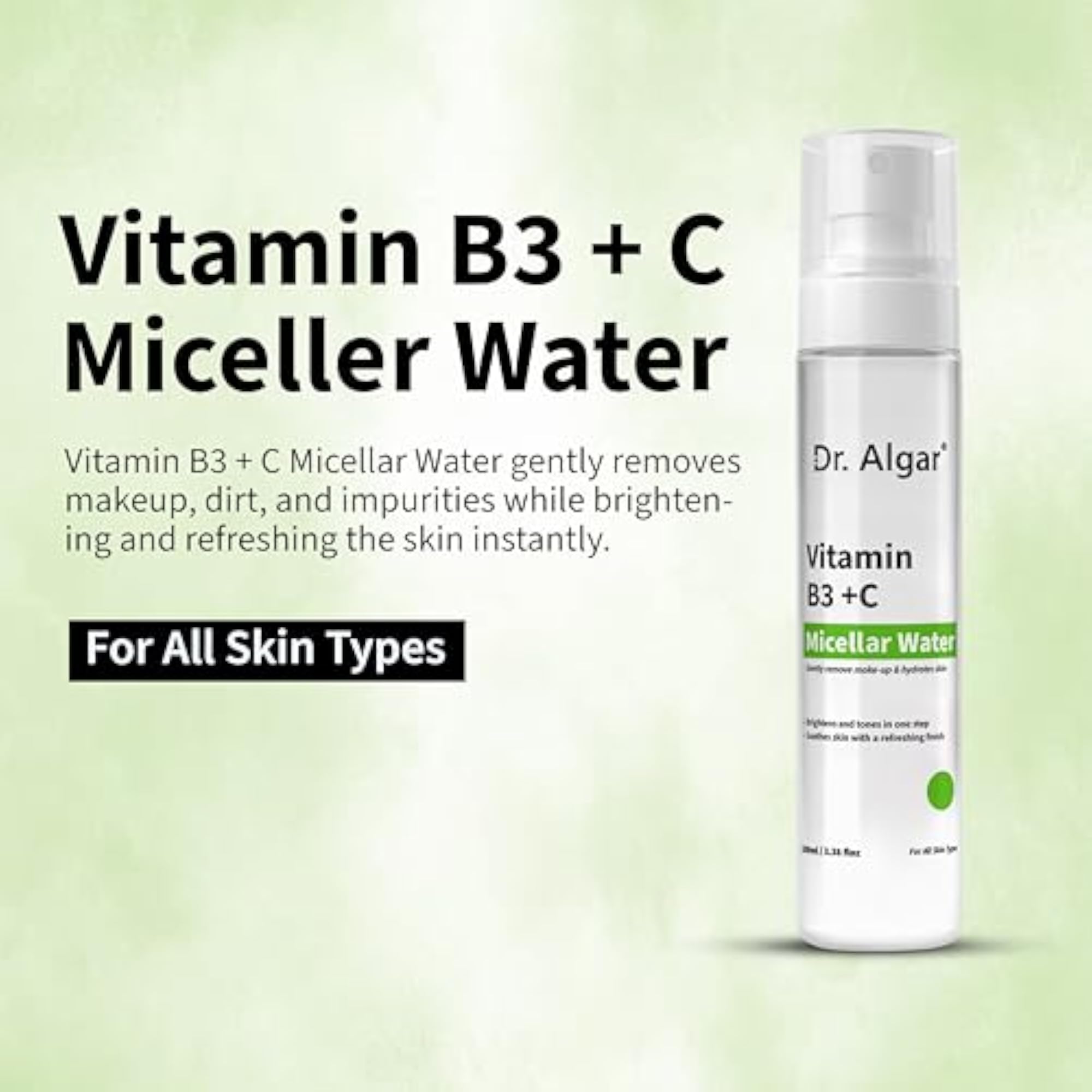Vitamin C Face Serum and Micellar Water, Skin Care Set