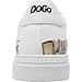 DOGO White Sneakers for Women - Handmade Women's Fashion Sneakers, Vegan Leather and Unique Design, Comfortable Shoes for Women, Ace Sneakers The Wise Owl, Size 7.5
