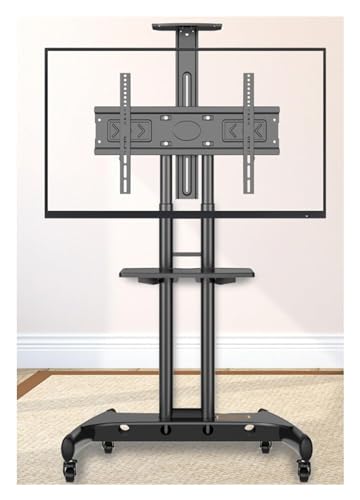 Soporte móvil para TV ajustable 32-75 pulg con ruedas miniatura 4