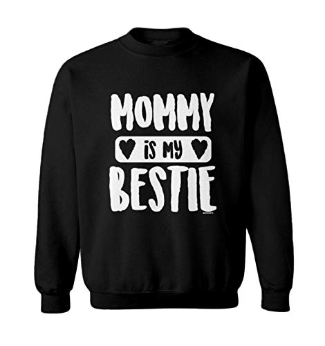 Mommy is My Bestie - Mother Mom Toddler Fleece Crewneck Sweater