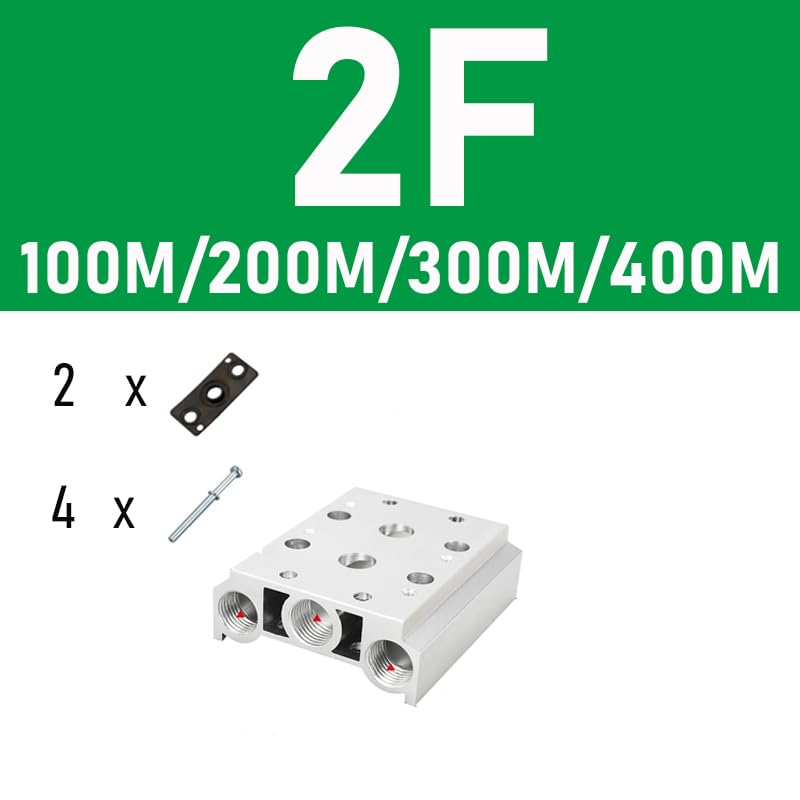 Plaque de base d'électrovanne pneumatique 4V110 100M 2F - 3