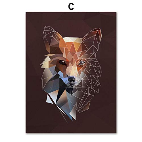 MAIYOUWENG Holzpuzzle Für Erwachsene 1000 Teile Abstraktes Geometrisches Fox-Muster Sehr Anspruchsvolles Puzzle Cover