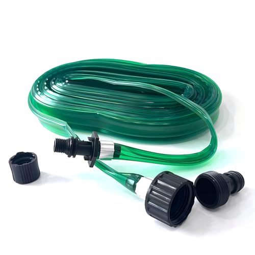 Doyeemei 散水チューブ 散水ホース 15m ドリップ灌漑ホース 水灌漑ホース 点滴灌漑 ミストシャワー 屋外 灌漑システム 水やりホース シャワー穴タイプ 水やり 芝生 スプレー灌漑 屋外散水 農業 花壇 観葉 植物 盆栽 庭園 屋外冷却 散水用具