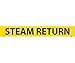 PIPEMARKER, PS VINYL, STEAM RETURN, 2X14 1 1/4" CAP HEIGHT (25 Pack)