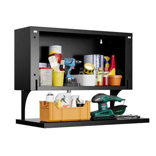 Yizosh wall cabinet with door, metal storage cabinet