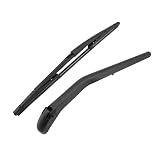Brazo y escobilla de limpiaparabrisas trasero para FIAT PUNTO 188 1999-2012, conjunto de limpiaparabrisas trasero de goma ABS