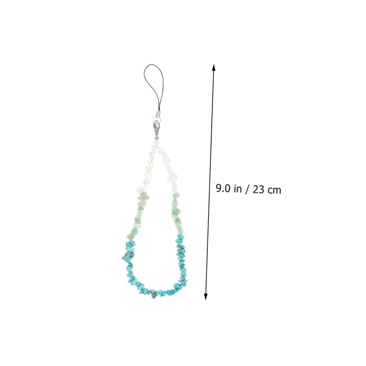 Gadpiparty 8 Piezas cordón de teléfono de cristal correas de teléfono para exteriores correa para teléfono móvil con cuentas decoración teléfonos móviles encanto del teléfono natural pulsera