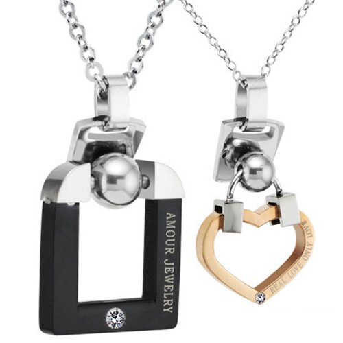 Eternal Love Halskette Aus Edelstahl – 50 Cm, Mit Zwei Ringen, Für Damen & Herren