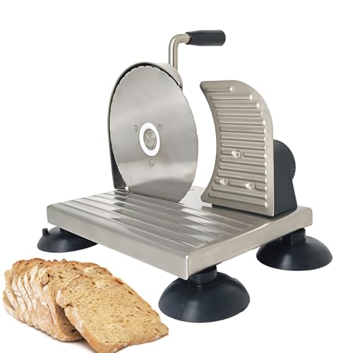 Cortadora De Pan Manual, Cortador De Pan Manual De Acero Inoxidable Con Espesor Ajustable De 0 A 15 Mm, Herramienta De Corte Uniforme Para Uso Doméstico En Cocina Y Panadería