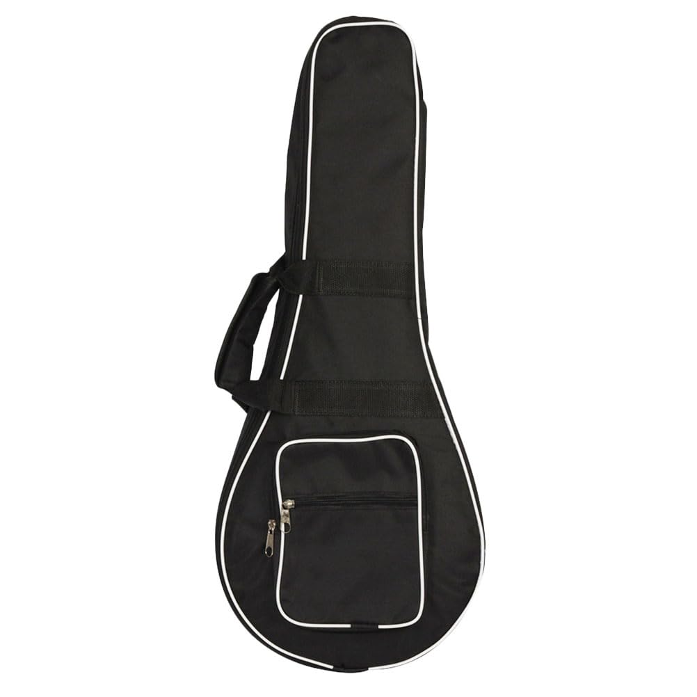 Supvox Mandolinentasche Gepolstert Mit Innentasche Aufbewahrungskoffer Für Mandoline Leichte Schwarze Stofftasche Mit Schloss Für Musiker
