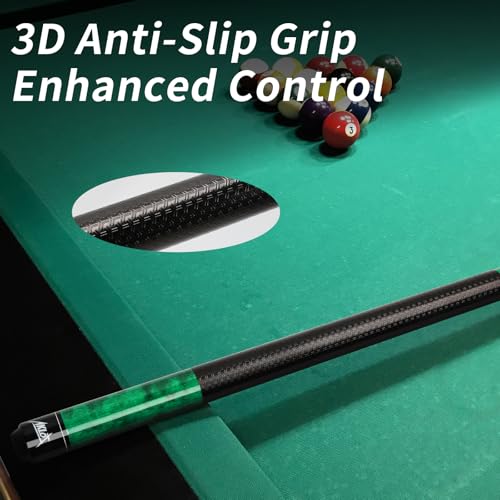 Queue de billard érable dur canadien AKLOT Pro TQ0003G18 vert débutant - 6