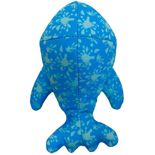 HUNTER Hundespielzeug Splash FLINGERZ Hai, schwimmfähiges Neopren, mit Schleuderstab kombinierbar, ideal für Strand & Wasser, gut sichtbar, waschbar bei 30 °C, Größe: 23 cm