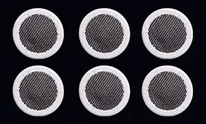 SAJ Stainless Steel Net 3 Inch Round Ventilation Guard with Stainless Steel Net Air Hole Mosquito Guard/Air Hole Net White (Set of 6)