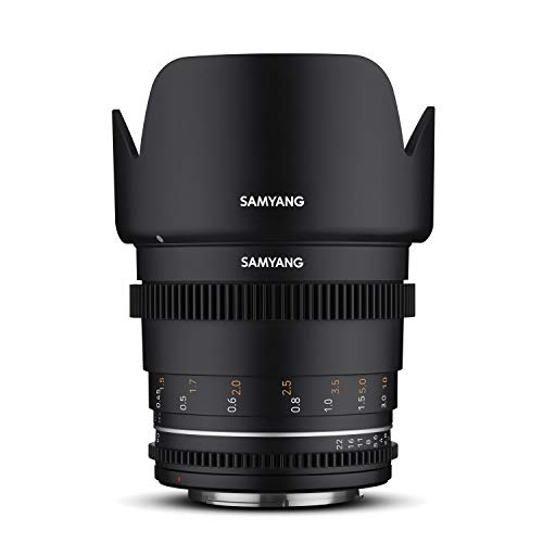 Samyang Normal Cine- und Video Objektiv MF 50mm T1,5 VDSLR MK2 – lichtstark T1,5 kompatibel mit Canon EF Mount, 50 mm Festbrennweite, Follow Focus...