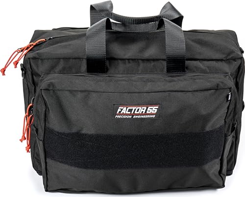 Factor 55 Ultimate Recovery Gear Bag Made from Cordura and Heavy-Duty Zippers, Large - Black
