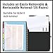 HAUTOCO Clipboard Folio with Refillable Lined Notepad for Letter Size (11