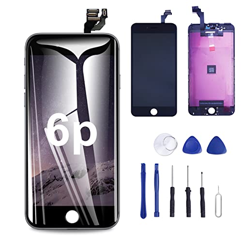 display screen for iphone 6 plus - VANYUST for iPhone 6P Screen Replacement, LCD Display Touch Screen Digitizer Assembly with Tool Kits Compatible for iPhone 6P 5.5 inch (iPhone 6P Black)