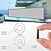 60 Pcs Pool Solar Panels Repair Plugs Solar Pool Heater Repair Kit Pool Solar Plugs for Solar Swimming Pool Heater Panels, Black (0.250)
