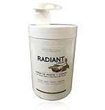 Crema de manos y cuerpo radiant con aloe vera y manteca de karité con dosificador