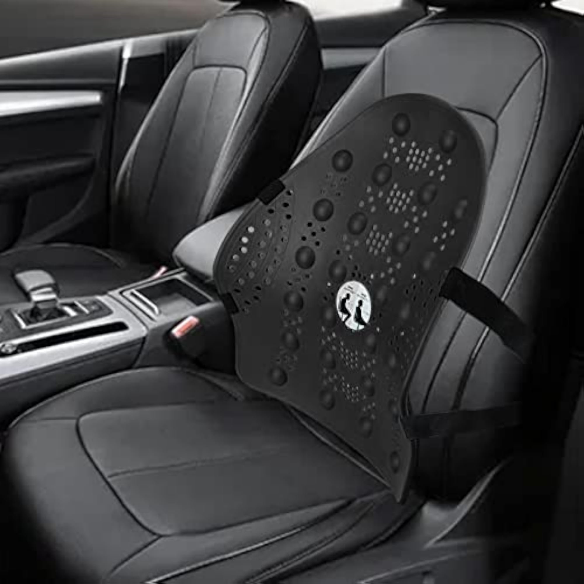 Comfortable Car Back Cushion Adjustable, Black