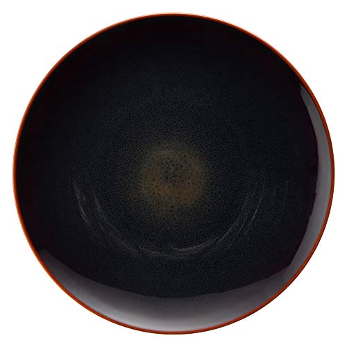 NARUMI(ナルミ) プレート 皿 あえか(aeca) 墨黒 ブラック 径28cm 電子レンジ温め 食洗機対応 58066-5636