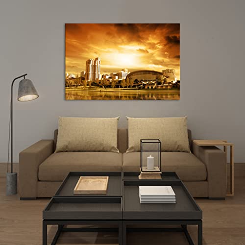 Art canvas Cities DCO018-2 grand tableau mural phosphorescent 80x120