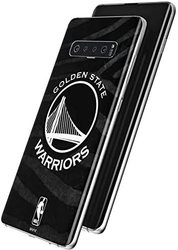 Skinit Decal Phone Skin Compatible with Samsung Galaxy S10 - Officially Licensed NBA Golden State Warriors Black Animal Print Design