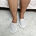 Dateeng Disposable Slippers, Non Slip Spa Slippers Velvet Closed Toe Slipper for Guest, Hotel, Bathroom, Home, Travel, Fit Up to US Men Size 10 Women Size 11 (10 Pair)