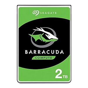 Seagate Barracuda 2TB interne Festplatte HDD, 2.5 Zoll, 5400 U/Min, 128 MB Cache, SATA 6GB/s, silber, FFP, Modellnr.: ST2000LMZ15