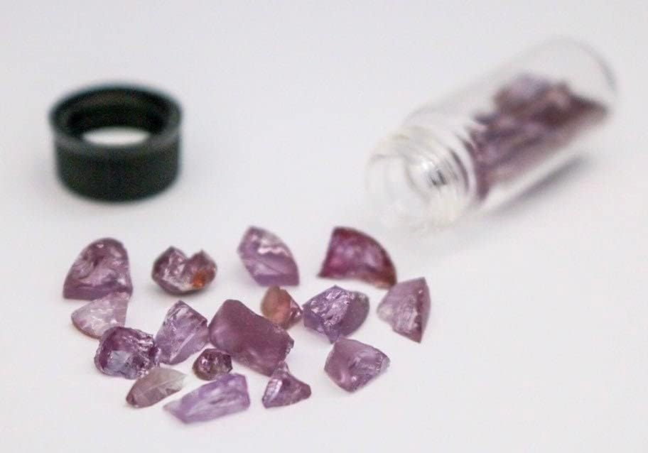 Lab Grown Alexandrite, Color changing Mineral, Mineralogy Sample, Rough Gemstone