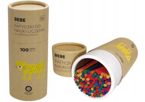 Zähllern-Sticks 100 Stück bunt BEBE Kids